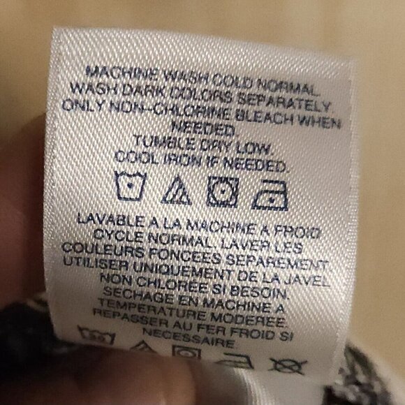 Lands' End Slim Leg Mid Rise Black White Check Ankle Pants 12 - Picture 8 of 8